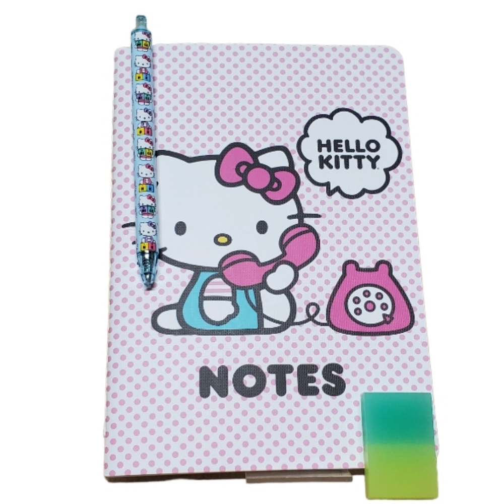 Hello Kitty Notebook with Hello Kitty Pen Scented Eraser